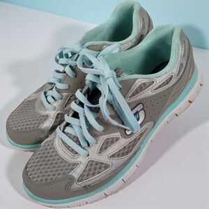 skechers women's Flex sole Size 9 Lightweight Training Sneakers Gym Workout...